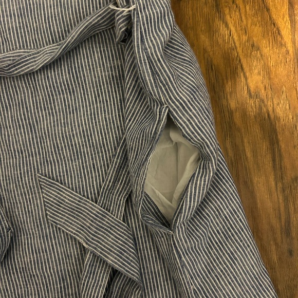 Sleeveless Cotton Maxi Dress With Stripes Size Medium Cottoagcore Modest - Picture 8 of 8